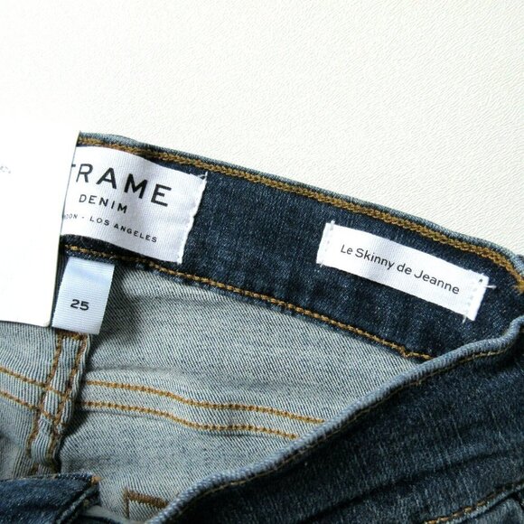 NWT FRAME Le Skinny de Jeanne in Jolie Destroyed Knee Stretch Jeans 25 $245 - Picture 7 of 7